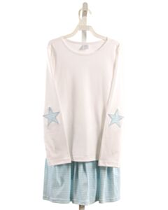 WILLOW  WHITE   APPLIQUED 2-PIECE OUTFIT
