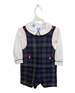 ANAVINI  BLUE  PLAID  2-PIECE DRESSY OUTFIT