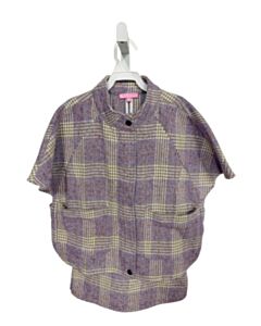 BISBY BY LITTLE ENGLISH  PURPLE  PLAID  2-PIECE DRESSY OUTFIT