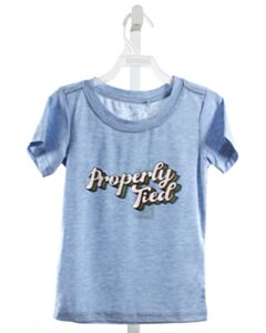 PROPERLY TIED  LT BLUE  PRINT  T-SHIRT