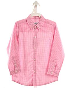 ISHTEX PINK GINGHAM DRESS SHIRT