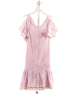 SARA SARA  LAVENDER EYELET  DRESS