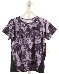 CREAMIE  PURPLE  KNIT SS SHIRT