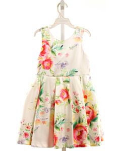 ABEL & LULA  WHITE  FLORAL  PARTY DRESS