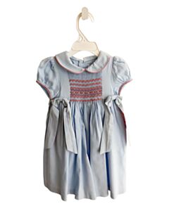 LULI & ME  BLUE   SMOCKED DRESS