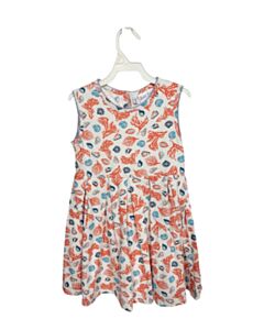 RACHEL RILEY  ORANGE    KNIT DRESS WITH PICOT STITCHING