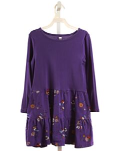 TEA  PURPLE  FLORAL  KNIT DRESS