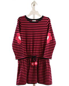FLORENCE EISEMAN  PINK  STRIPED  KNIT DRESS