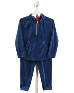 LILLY PULITZER  BLUE VELOUR   2-PIECE OUTFIT