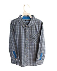 ANDY & EVAN  BLUE  PLAID  DRESS SHIRT
