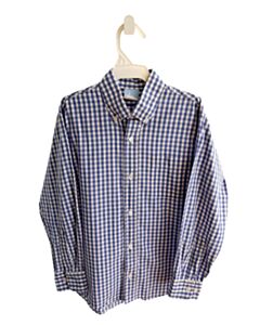 BELLA BLISS BLUE GINGHAM DRESS SHIRT