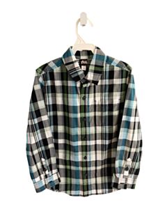 TEA  MULTI-COLOR  PLAID  DRESS SHIRT