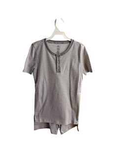 PETITE PLUME  GRAY  STRIPED  LOUNGEWEAR