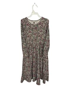TEA  PURPLE  FLORAL  KNIT DRESS