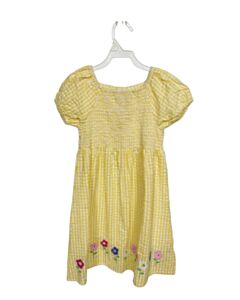 JOJO MAMAN BEBE  YELLOW SEERSUCKER GINGHAM  DRESS