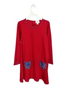 THE PROPER PEONY RED FLORAL KNIT DRESS