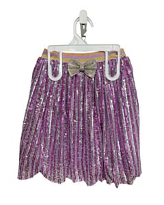 LOLA + THE BOYS  PURPLE   SEQUINED SKIRT
