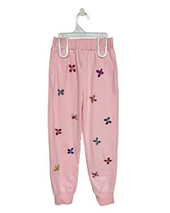 LOLA + THE BOYS PINK SEQUINED PANTS