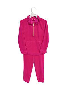 LILLY PULITZER  HOT PINK VELOUR   2-PIECE OUTFIT