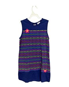 FLORENCE EISEMAN  BLUE   PRINTED DESIGN KNIT DRESS