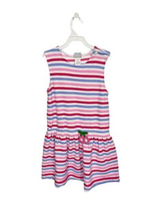 FLORENCE EISEMAN  PINK TERRY CLOTH STRIPED  DRESS
