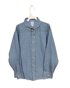 BELLA BLISS BLUE GINGHAM DRESS SHIRT