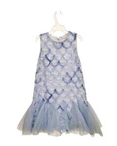LOLA + THE BOYS  BLUE TULLE  SEQUINED PARTY DRESS