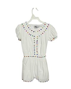 LOLA + THE BOYS  WHITE   SEQUINED DRESS