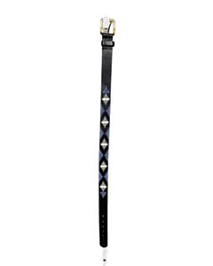 PAMPEANO BLUE EMBROIDERED BELT