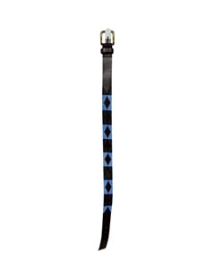 PAMPEANO  BLUE   EMBROIDERED BELT