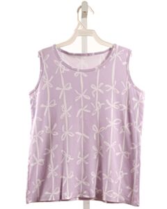 THE BEAUFORT BONNET COMPANY  LAVENDER   PRINTED DESIGN KNIT TANK