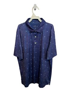JOHNNIE-O LT BLUE PRINTED DESIGN DRESS SHIRT