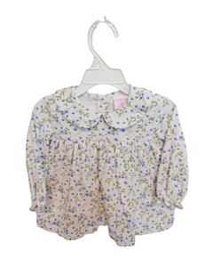 STITCHY FISH WHITE FLORAL SHIRT-LS