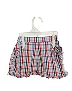 LITTLE ENGLISH  BLUE  PLAID  SHORTS WITH RUFFLE