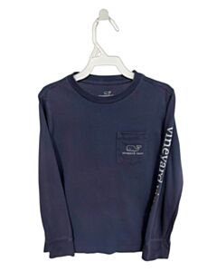 VINEYARD VINES  BLUE   PRINTED DESIGN KNIT LS SHIRT