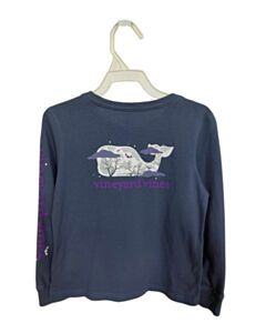VINEYARD VINES  BLUE   PRINTED DESIGN KNIT LS SHIRT