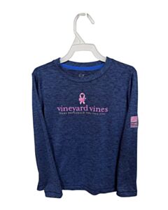 VINEYARD VINES  BLUE   PRINTED DESIGN KNIT LS SHIRT