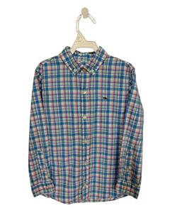 VINEYARD VINES BLUE PLAID DRESS SHIRT