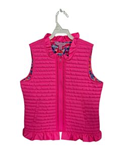LILLY PULITZER HOT PINK VEST WITH RUFFLE