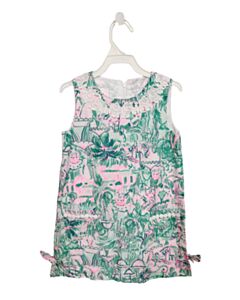 LILLY PULITZER  GREEN   PRINTED DESIGN DRESS