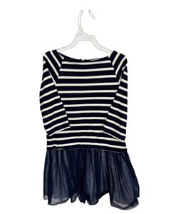 CREWCUTS BLUE TULLE STRIPED DRESS