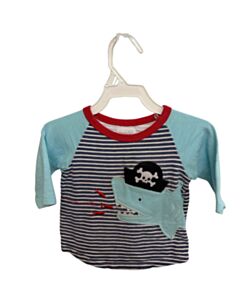 MUD PIE  BLUE  STRIPED  KNIT LS SHIRT