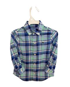 VINEYARD VINES  BLUE  PLAID  DRESS SHIRT