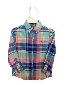 VINEYARD VINES BLUE PLAID DRESS SHIRT