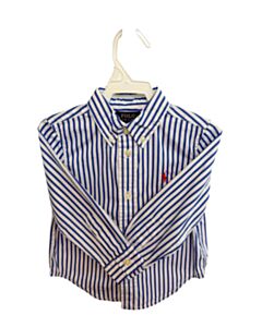 POLO BY RALPH LAUREN  BLUE  STRIPED  DRESS SHIRT