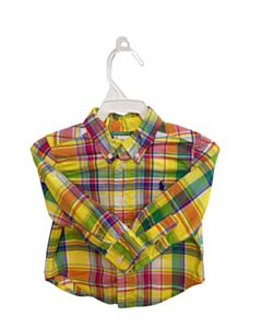 RALPH LAUREN YELLOW PLAID DRESS SHIRT