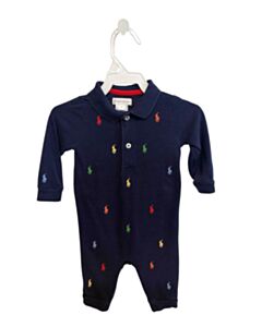 RALPH LAUREN BLUE EMBROIDERED LONGALL