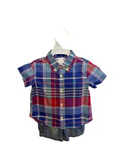 RALPH LAUREN  BLUE  STRIPED  2-PIECE OUTFIT