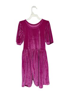PINK CHICKEN  HOT PINK VELOUR   DRESS