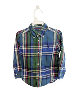 RALPH LAUREN BLUE PLAID DRESS SHIRT